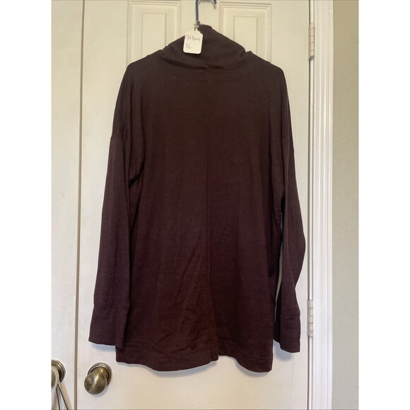 ($20.00) XL Cowl Neck Burgundy Old Navy Athleta Turtleneck Drawstring Sweater - Picture 5 of 5